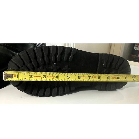 FUGGA Mens 8.5 Hunter Green Leather Boots Y2K - Picture 15 of 16